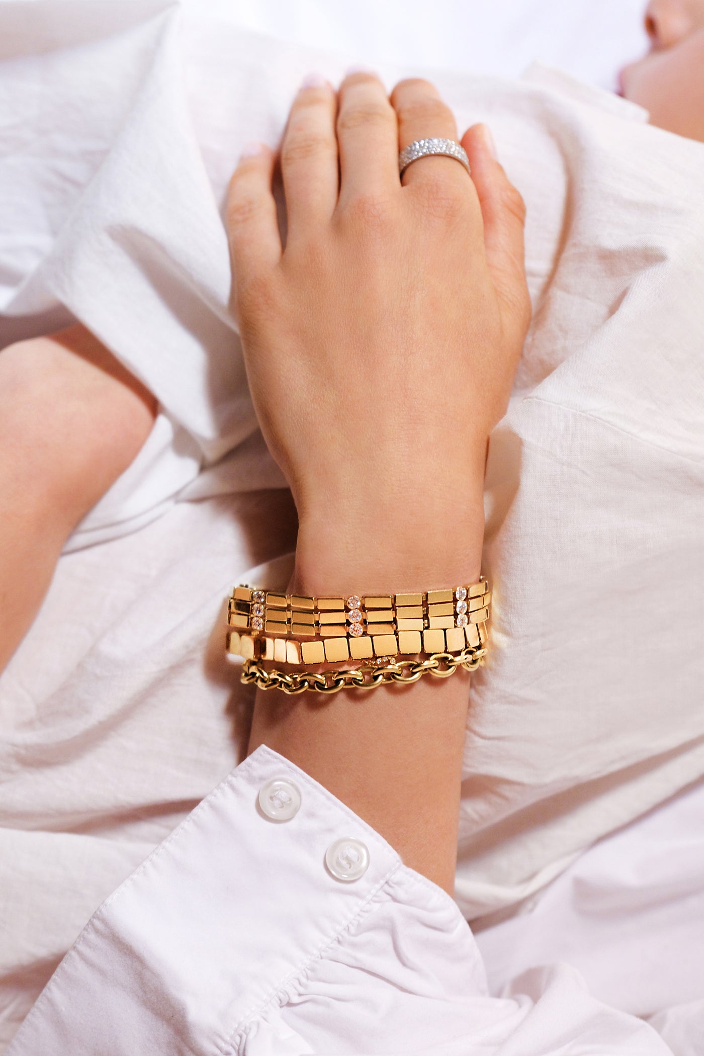 Ileana-Makri-18K-Yellow-Gold-Multistream-Bracelet-Amarees