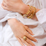 Ileana-Makri-18K-Yellow-Gold-Medium-Tile-Bracelet-Amarees