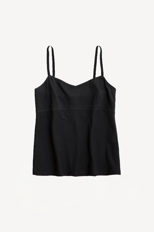 Front view of nubia kymber camisole on white background with no model shown.