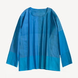 Front view of glaukos new tunisian top on white background, with no model shown.