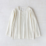 Front view of rice tunisian top on white background, with no model shown.