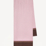 Front view of faille scarf on white background, with no model shown.