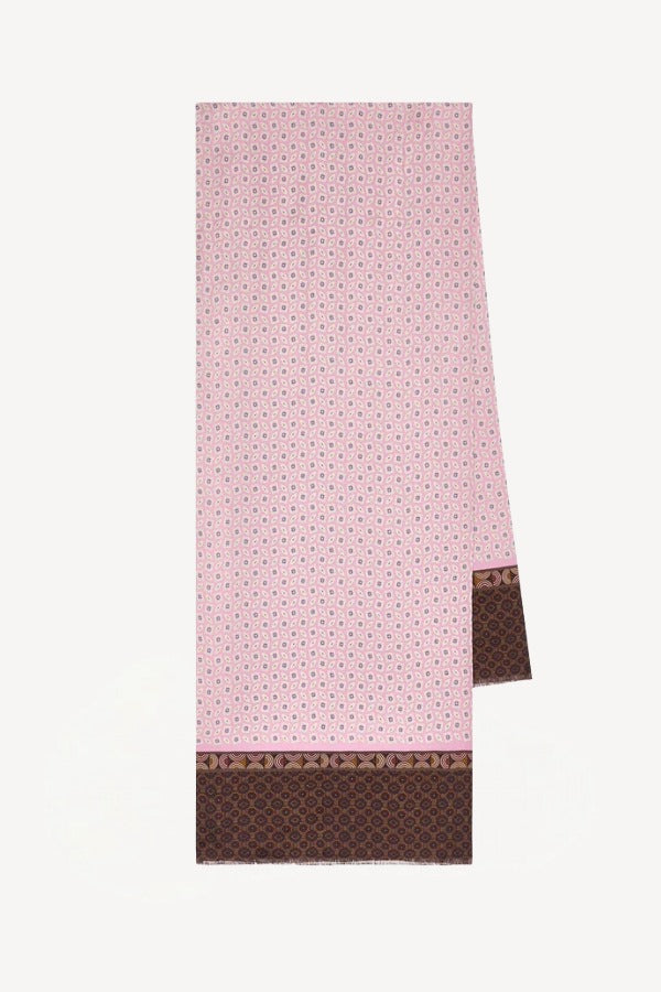 Front view of faille scarf on white background, with no model shown.