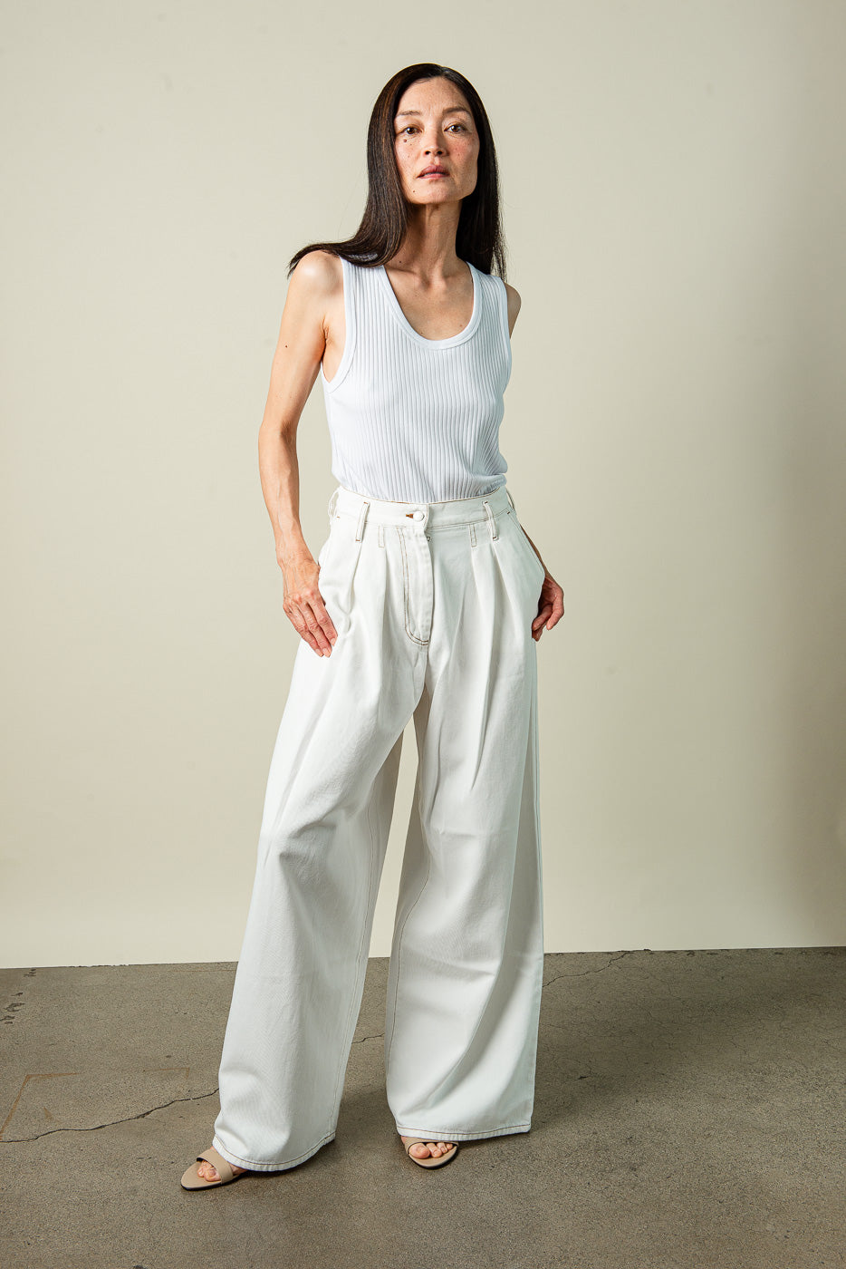 Pamplona Denim Pants S / Off White