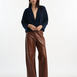 DUSAN Cashmere Long V-Neck Sweater