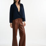 DUSAN Cashmere Long V-Neck Sweater