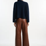 DUSAN Cashmere Long V-Neck Sweater