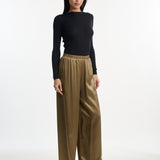 DUSAN Crepe Satin Pajama Pants