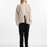 DUSAN Cashmere Ribbed Cardigan