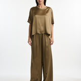 DUSAN Crepe Satin Easy T-Shirt
