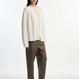DUSAN Cashmere Ribbed Cardigan