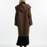 DUSAN Long Hooded Coat with Cimossa