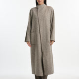 DUSAN Herringbone Long Jacket w/Cimoss