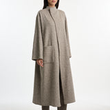 DUSAN Herringbone Long Jacket w/Cimoss