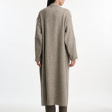 DUSAN Herringbone Long Jacket w/Cimoss