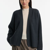 DUSAN Cashmere Ribbed Cardigan