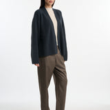 DUSAN Cashmere Ribbed Cardigan