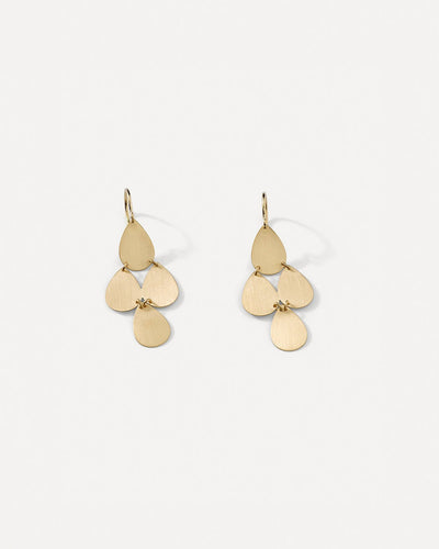 Gold Classic Four Drop Earrings