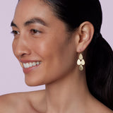 Gold Classic Four Drop Earrings