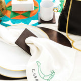Cobra Embroidered Napkin