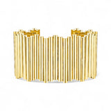 Viltier 18K Yellow Gold Edge Cuff