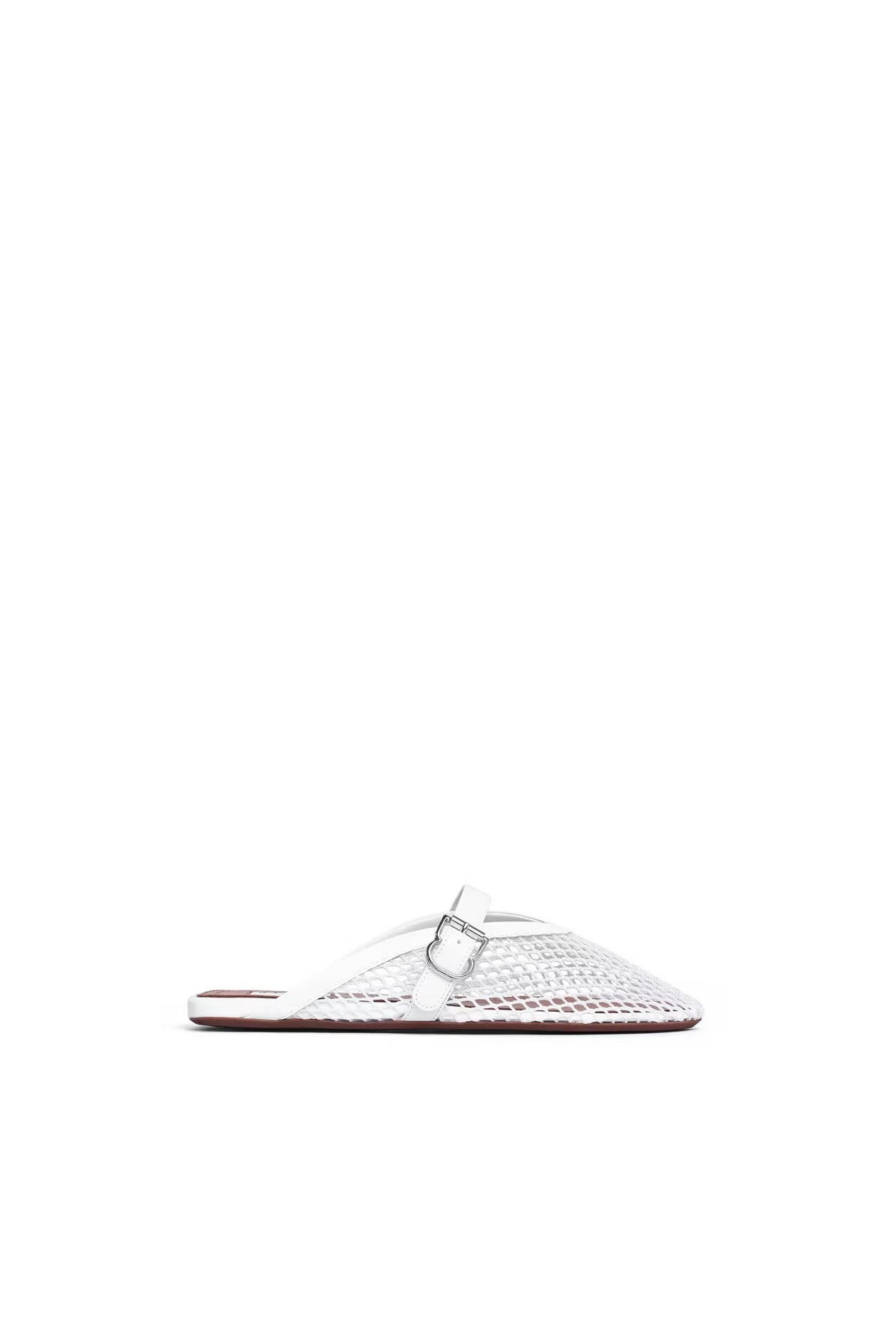 ALAIA Fishnet Flat Mules