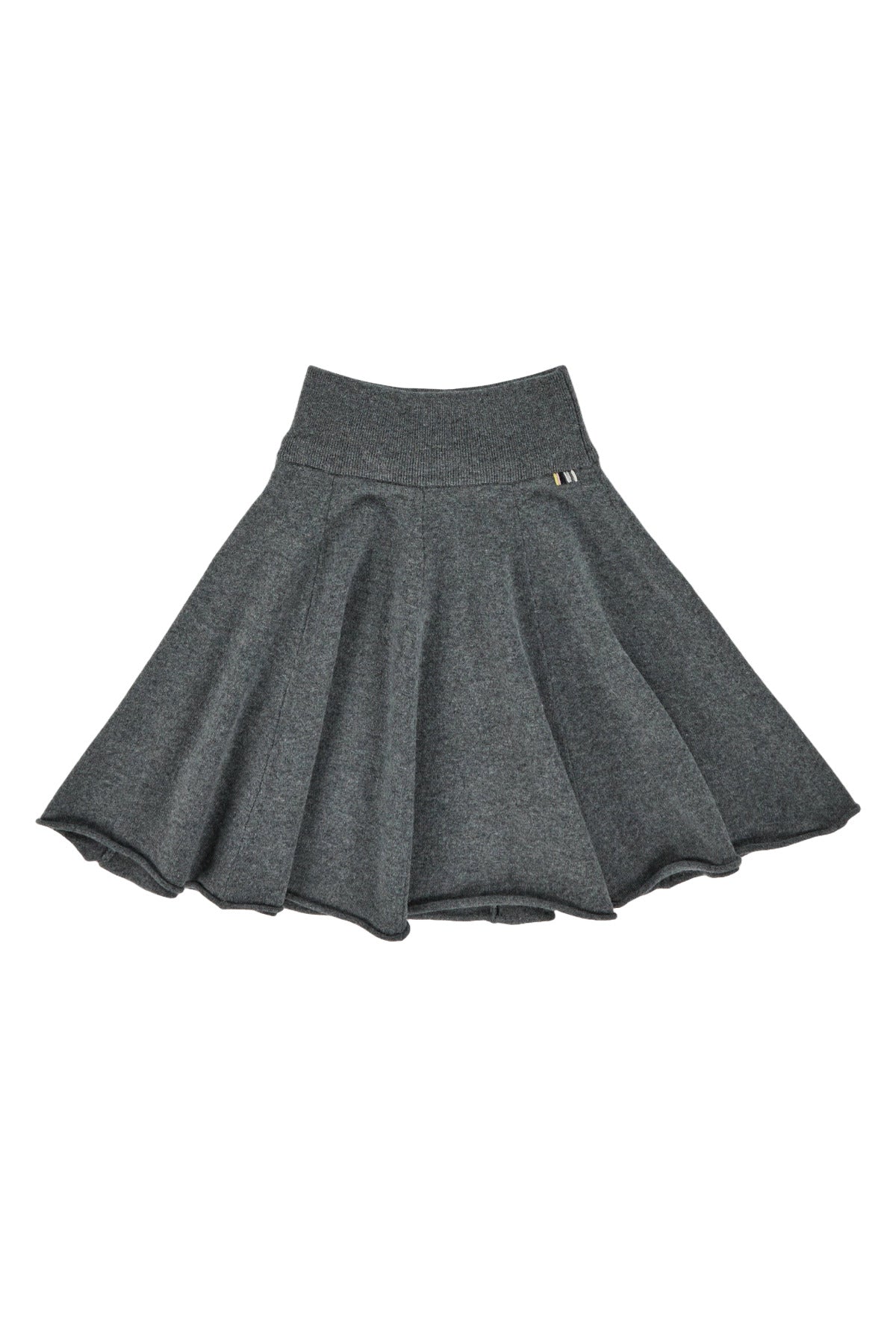 Front view of felt girl skirt on white background, with no model shown.