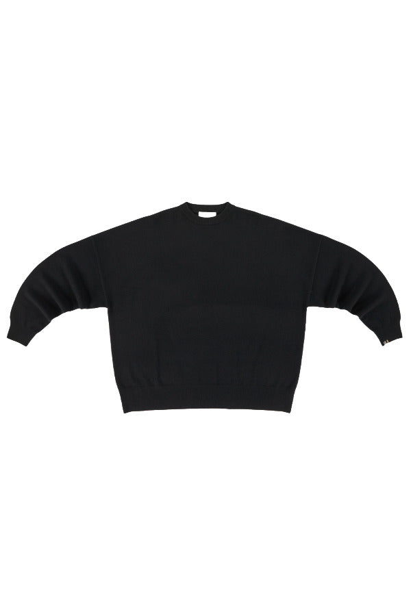 Front view of raven juna sweater on white background, with no model shown.