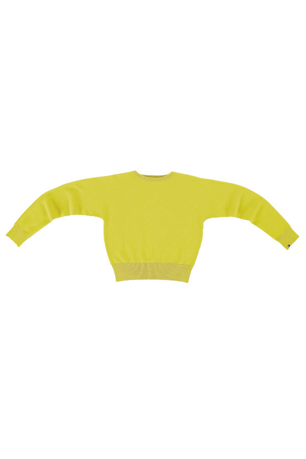 Front view of sunny belle sweater on white background, with no model shown.