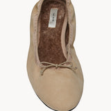 The Row Awar Heeled Ballerina in Suede