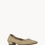 The Row Awar Heeled Ballerina in Suede