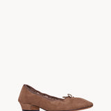 Awar Heeled Ballerina in Suede