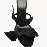 The Row Vika Knot Heeled Sandal in Satin