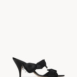 The Row Vika Knot Heeled Sandal in Satin