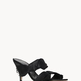 The Row Vika Knot Heeled Sandal in Satin