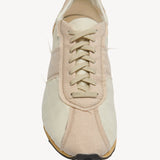 The Row Mica Sneaker in Beige Cashmere and Nylon