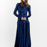 Mila Bias Cut Long Dress