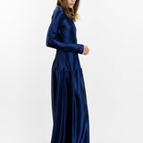 Mila Bias Cut Long Dress