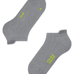 Flat view of light grey cool kick socks on white background, with no model shown.