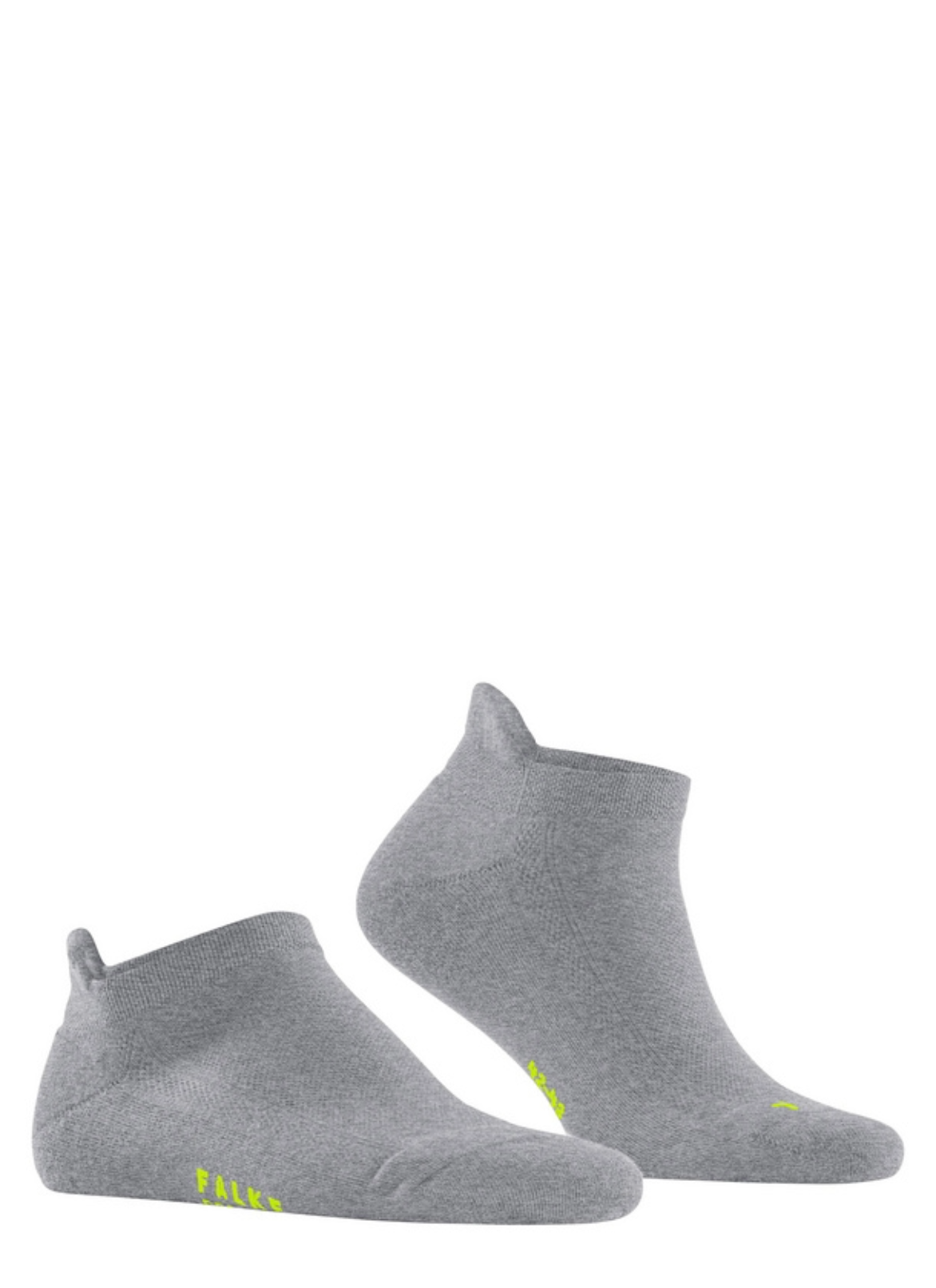 Right side pair view of light grey cool kick socks on white background, with no model shown.