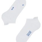 Flat view of white cool kick socks on white background, with no model shown.