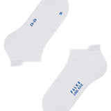 Flat view of white cool kick socks on white background, with no model shown.