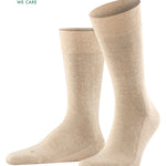 Left side pair view of sand sensitive london socks on white background, with no model shown.