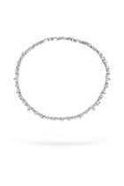 18K White Gold 15" Diamond Dream Multi Shape Wreath Choker Necklace