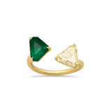14K Yellow Gold Floatie Ring