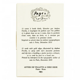 Astier de Villatte Fragrance Cards Chez Dede & Astier de Villatte