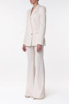 Ianthe Flare Pant in Ivory Sea Island Cotton Corduroy