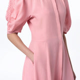 Arabella Shirtdress in Rosa Aloe Linen