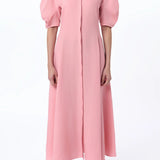 Arabella Shirtdress in Rosa Aloe Linen