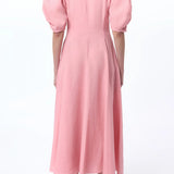 Arabella Shirtdress in Rosa Aloe Linen